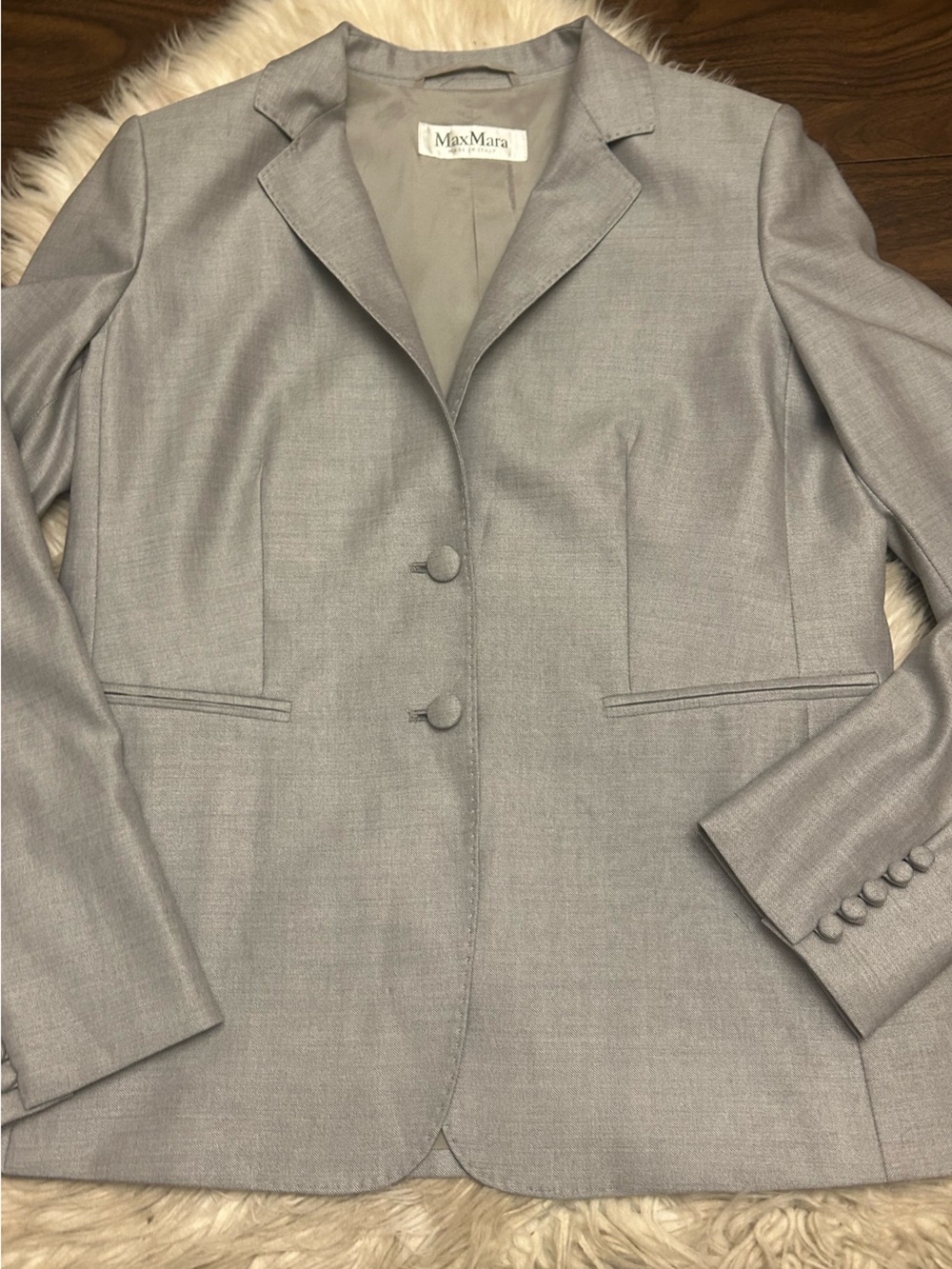 MAX MARA Virgin Wool Silk Blend Blazer *Made In Italy* - Picture 2 of 15